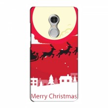 Рождественские Чехлы для Xiaomi Redmi 5 (VPrint) Санта с оленями - купить на Floy.com.ua