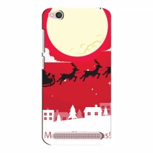 Рождественские Чехлы для Xiaomi Redmi 5A (VPrint) Санта с оленями - купить на Floy.com.ua