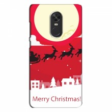 Рождественские Чехлы для Xiaomi Redmi Note 4X (VPrint) Санта с оленями - купить на Floy.com.ua