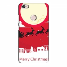Рождественские Чехлы для Xiaomi Redmi Note 5A Prime / 5A Pro (VPrint) Санта с оленями - купить на Floy.com.ua