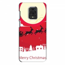 Рождественские Чехлы для Xiaomi Redmi Note 9 Pro (VPrint) Санта с оленями - купить на Floy.com.ua