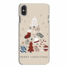 Рождественские, Праздничные Чехлы для iPhone Xs Merry Christmas - купить на Floy.com.ua