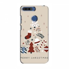 Рождественские, Праздничные Чехлы для Huawei Honor 7A Pro Merry Christmas - купить на Floy.com.ua
