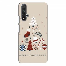 Рождественские, Праздничные Чехлы для Huawei Nova 5T Merry Christmas - купить на Floy.com.ua