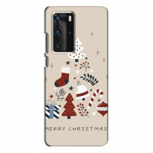 Рождественские, Праздничные Чехлы для Huawei P40 Pro Merry Christmas - купить на Floy.com.ua