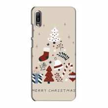 Рождественские, Праздничные Чехлы для Huawei Y6 2019 Merry Christmas - купить на Floy.com.ua