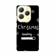 Рождественские, Праздничные Чехлы для Infinix Hot 40 Pro Christmas loading - купить на Floy.com.ua