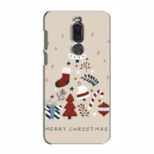 Рождественские, Праздничные Чехлы для Meizu X8 Merry Christmas - купить на Floy.com.ua