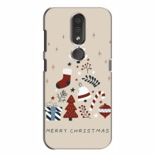Рождественские, Праздничные Чехлы для Nokia 4.2 Merry Christmas - купить на Floy.com.ua