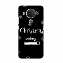Рождественские, Праздничные Чехлы для Nokia 5.4 Christmas loading - купить на Floy.com.ua