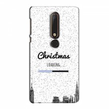 Рождественские, Праздничные Чехлы для Nokia 6 2018 Рождество загружается - купить на Floy.com.ua