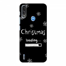 Рождественские, Праздничные Чехлы для Motorola MOTO E7 Power Christmas loading - купить на Floy.com.ua