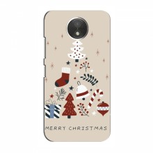 Рождественские, Праздничные Чехлы для Motorola MOTO C XT1750 Merry Christmas - купить на Floy.com.ua