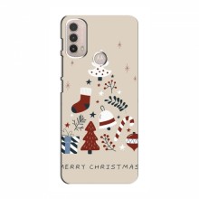 Рождественские, Праздничные Чехлы для Motorola MOTO E40 Merry Christmas - купить на Floy.com.ua