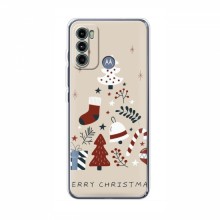 Рождественские, Праздничные Чехлы для Motorola MOTO G60 Merry Christmas - купить на Floy.com.ua