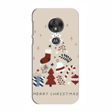 Рождественские, Праздничные Чехлы для Motorola MOTO G7 Power Merry Christmas - купить на Floy.com.ua