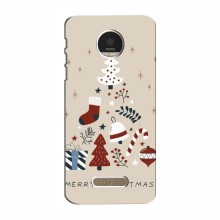Рождественские, Праздничные Чехлы для Motorola MOTO Z Merry Christmas - купить на Floy.com.ua