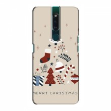 Рождественские, Праздничные Чехлы для OPPO F11 Merry Christmas - купить на Floy.com.ua