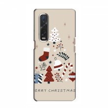 Рождественские, Праздничные Чехлы для OPPO Find X2 Merry Christmas - купить на Floy.com.ua