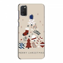 Рождественские, Праздничные Чехлы для Samsung Galaxy M21s Merry Christmas - купить на Floy.com.ua