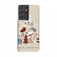 Рождественские, Праздничные Чехлы для Samsung Galaxy S21 Plus Merry Christmas - купить на Floy.com.ua