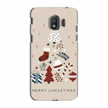 Рождественские, Праздничные Чехлы для Samsung J2 2018, J250 Merry Christmas - купить на Floy.com.ua