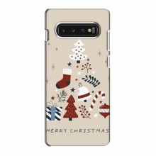 Рождественские, Праздничные Чехлы для Samsung S10 Merry Christmas - купить на Floy.com.ua