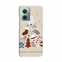 Рождественские, Праздничные Чехлы для Xiaomi Redmi Note 11E Merry Christmas - купить на Floy.com.ua