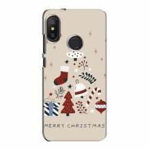 Рождественские, Праздничные Чехлы для Xiaomi Redmi 6 Pro Merry Christmas - купить на Floy.com.ua