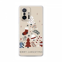 Рождественские, Праздничные Чехлы для Xiaomi 11T Merry Christmas - купить на Floy.com.ua