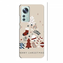 Рождественские, Праздничные Чехлы для Xiaomi 12 / 12X Merry Christmas - купить на Floy.com.ua