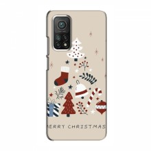 Рождественские, Праздничные Чехлы для Xiaomi Mi 10T Merry Christmas - купить на Floy.com.ua