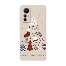Рождественские, Праздничные Чехлы для Xiaomi 12 Lite Merry Christmas - купить на Floy.com.ua
