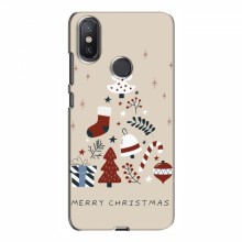 Рождественские, Праздничные Чехлы для Xiaomi Mi A2 Lite Merry Christmas - купить на Floy.com.ua