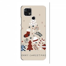 Рождественские, Праздничные Чехлы для Xiaomi Redmi 10A Merry Christmas - купить на Floy.com.ua