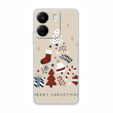 Рождественские, Праздничные Чехлы для Xiaomi Redmi 13C Merry Christmas - купить на Floy.com.ua