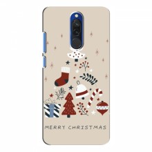 Рождественские, Праздничные Чехлы для Xiaomi Redmi 8 Merry Christmas - купить на Floy.com.ua
