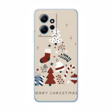 Рождественские, Праздничные Чехлы для Xiaomi Redmi Note 12 (4G) Merry Christmas - купить на Floy.com.ua