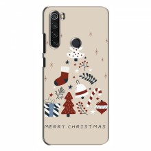 Рождественские, Праздничные Чехлы для Xiaomi Redmi Note 8T Merry Christmas - купить на Floy.com.ua