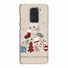 Рождественские, Праздничные Чехлы для Xiaomi Redmi Note 9 Merry Christmas - купить на Floy.com.ua