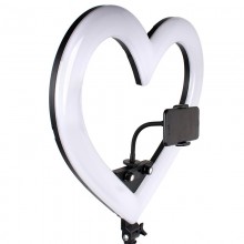 Кольцевая лампа Black Heart, d-18, 48 см