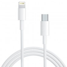 Дата кабель Foxconn для Apple iPhone USB-C to Lightning (AAA grade) (1m) (box, no logo)