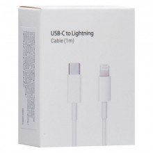Дата кабель Foxconn для Apple iPhone USB-C to Lightning (AAA grade) (1m) (box, no logo)