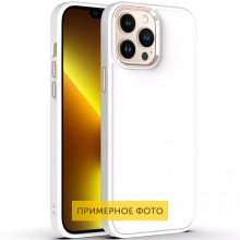 TPU чехол Bonbon Metal Style для Apple iPhone 13 (6.1") Белый - купить на Floy.com.ua