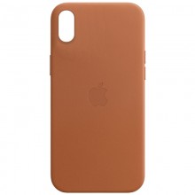 Кожаный чехол Leather Case (AA) для Apple iPhone XR (6.1")