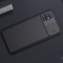 Карбоновая накладка Nillkin Camshield (шторка на камеру) для Samsung Galaxy A51