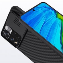 Карбоновая накладка Nillkin Camshield (шторка на камеру) для Xiaomi Redmi Note 11 Pro (Global) / 5G