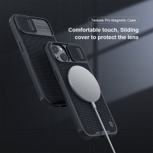 TPU+PC чехол Nillkin Textured Pro Magnetic для Apple iPhone 13 (6.1")