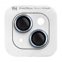 Защитное стекло Metal Classic на камеру (в упак.) для Apple iPhone 14 (6.1") / 14 Plus (6.7") Голубой - купить на Floy.com.ua