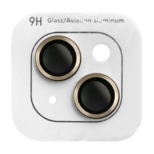 Защитное стекло Metal Classic на камеру (в упак.) для Apple iPhone 14 (6.1") / 14 Plus (6.7") Золотой - купить на Floy.com.ua